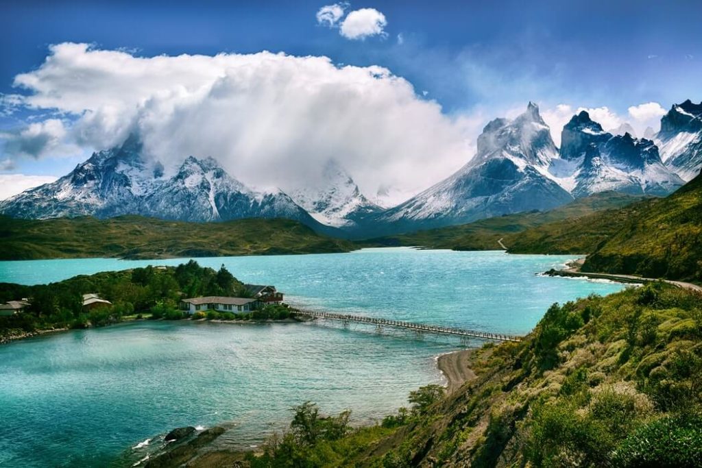 チリの湖風景