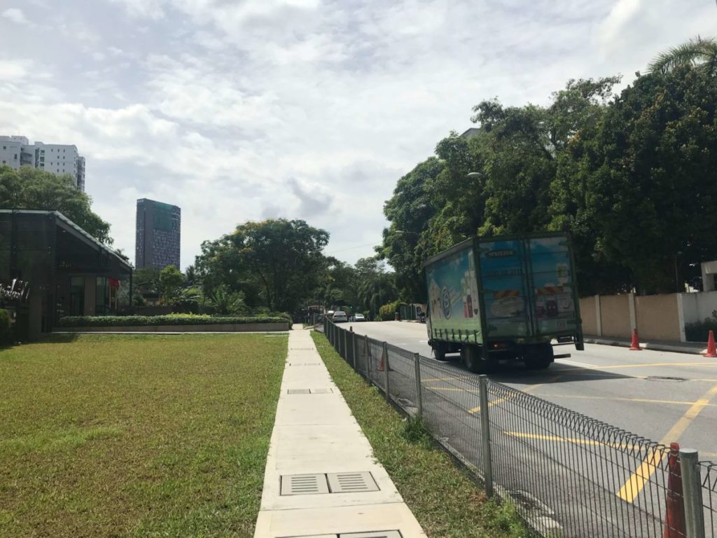 モントキアラの道路と街並み